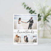 Budget Elegant Photo Weddenschap Hartelijk dank (Staand voorkant)