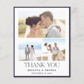 Budget Elegant Photo Weddenschap Hartelijk dank (Voorkant)