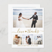 Budget Elegant Photo Weddenschap Hartelijk dank (Voorkant / Achterkant)