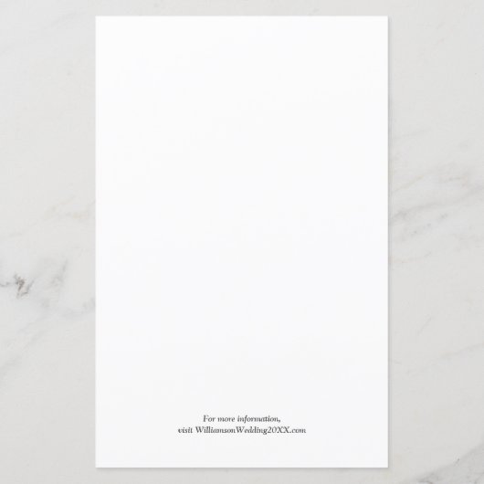 Budget Elegant Photo Wedding Invitation (Achterkant)