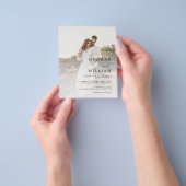 Budget Elegant Photo Wedding Invitation Flyer (Hand)