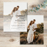 Budget Elegant Photo Wedding Invitation Flyer<br><div class="desc">Budget Elegante foto bruiloft uitnodiging Flyer</div>