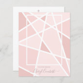 Budget Elegant Pink Abstract Foto Memorial (Voorkant / Achterkant)