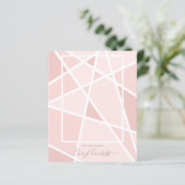 Budget Elegant Pink Abstract Foto Memorial (Staand voorkant)
