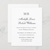 BUDGET ELEGANT PLAIN MONOGRAM WEDING (Voorkant / Achterkant)