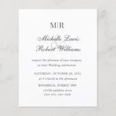 BUDGET ELEGANT PLAIN MONOGRAM WEDING (Voorkant)