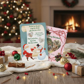 Budget Elegant Red Bow Christmas 3 Photo  Feestdagenkaart