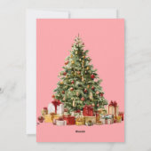 Budget Elegant Red Bow Christmas Photo Holiday  Feestdagenkaart (Achterkant)