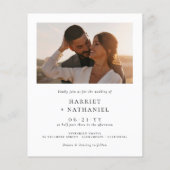 Budget Elegant Romantic Minimalist 2 Fotobruiloft (Achterkant)