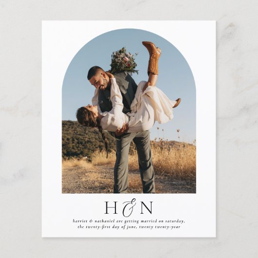 Budget Elegant Romantic Minimalist 2 Fotobruiloft (Voorkant)