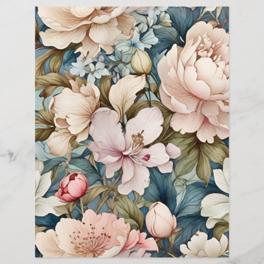 Budget Elegant Roze Bloemen Bruiloft Flyer (Achterkant)