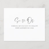 Budget Elegant Save the Date 3 Photo Invitations (Achterkant)