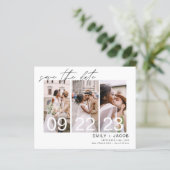 Budget Elegant Save the Date 3 Photo Invitations (Staand voorkant)