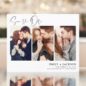 Budget Elegant Save the Date 3 Photo Invitations F Flyer