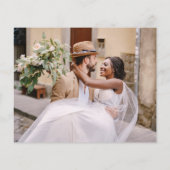 Budget Elegant Save the Date 3 Photo Invitations Flyer (Achterkant)