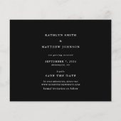 Budget Elegant Script 2024 Agenda De datum opslaan (Achterkant)