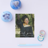 Budget Elegant Script Afstuderen Hartelijk dank Flyer (Enkel)