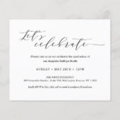 BUDGET Elegant Script Minimalistisch AFSTUDEERDER  (Achterkant)