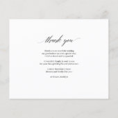 BUDGET Elegant Script Moderne Foto Dank u Flyer (Achterkant)