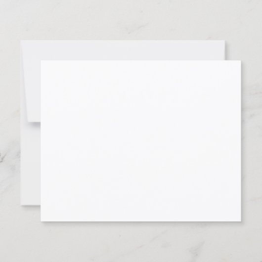 Budget Elegant Script Monogram Dusty Blue Notecard (Achterkant)
