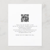 Budget Elegant Script Photo QR Code Weddenschap Ui (Achterkant)