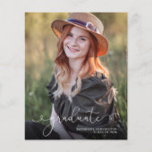 BUDGET Elegant Script Photo Sage Green Afstuderen (Voorkant)