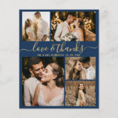 Budget Elegant Script Photo Weddenschap Bedankt Fl Flyer (Voorkant)