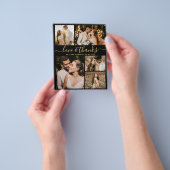 Budget Elegant Script Photo Weddenschap Bedankt Flyer (Hand)