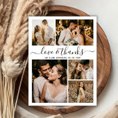 Budget Elegant Script Photo Weddenschap Bedankt Flyer