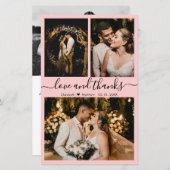 Budget Elegant Script Photo Weddenschap Hartelijk  (Voorkant / Achterkant)