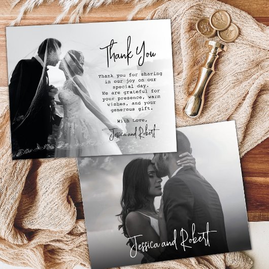 Budget Elegant Script Photo Weddenschap Hartelijk 