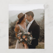 Budget Elegant Script Photo Wedding Invitation (Achterkant)