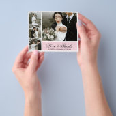 Budget Elegant Script Pic Weddenschap Bedankt Flye Flyer (Hand)