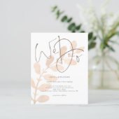 Budget Elegant Script We doen een huwelijksuitnodi (Staand voorkant)