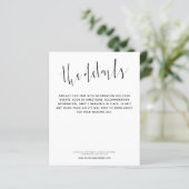 Budget Elegant Script Weddenschap Details Enclosur (Staand voorkant)