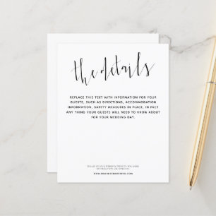 Budget Elegant Script Weddenschap Details Enclosur