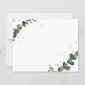 BUDGET/Elegant simpele trouwuitnodiging. (Achterkant)