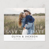 Budget Elegant sparen de Datum Witte Brief van de  (Voorkant)