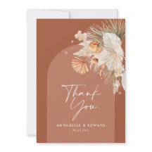 budget elegant terracotta bruiloft bedankt