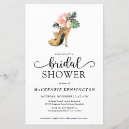 Budget Elegant Tropical Gold Heels Vrijgezellenfee