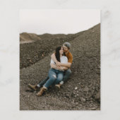 Budget Elegant Type Foto Weddenschap Uitnodiging (Achterkant)