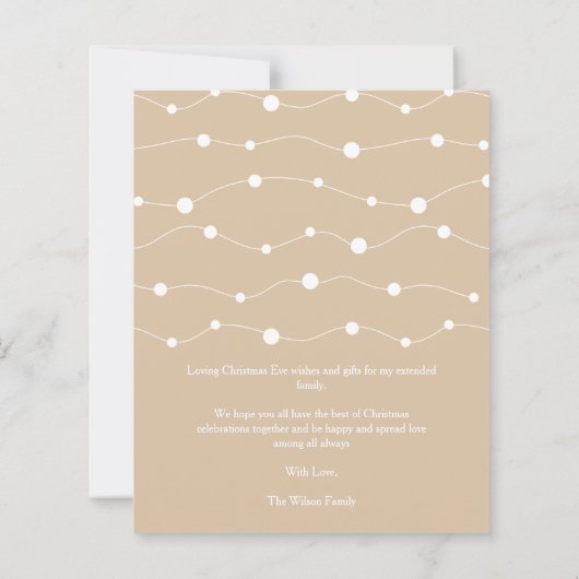 Budget Elegant Vellum Effect kerstfoto (Achterkant)