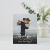 Budget Elegant Weddenschap Script Foto Hartelijk d (Staand voorkant)