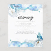 Budget/Elegant Wedding Details Card. Flyer (Achterkant)