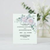 BUDGET Elegant Wedding Invitation. (Staand voorkant)