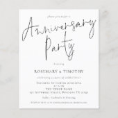 Budget Elegant Wedding Jubileum Party nodigt uit (Voorkant)