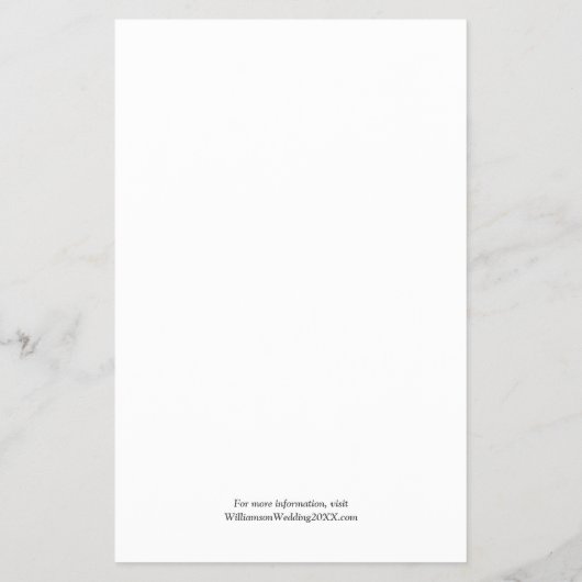 Budget Elegant Wedding Photo Save the Date Flyer (Achterkant)