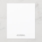 Budget Elegant Wedding Photo Save the Date Flyer (Achterkant)