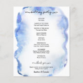 Budget/Elegant Wedding Program. (Achterkant)
