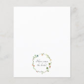 Budget Elegant Wildflower Bridal Shower Invitation (Achterkant)